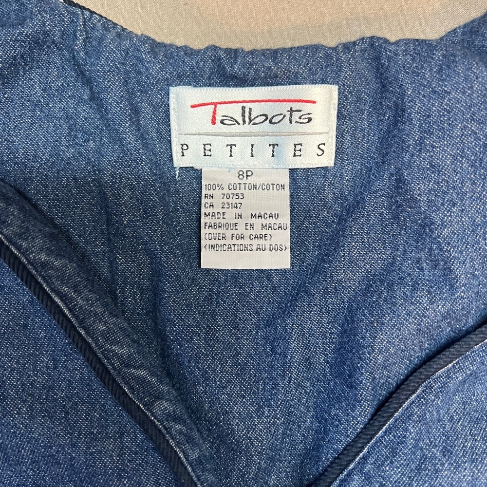 Talbots Denim Market Dress - Picture 5 of 6